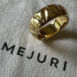 Mejuri Gold Vermeil Chunky Ring size 8